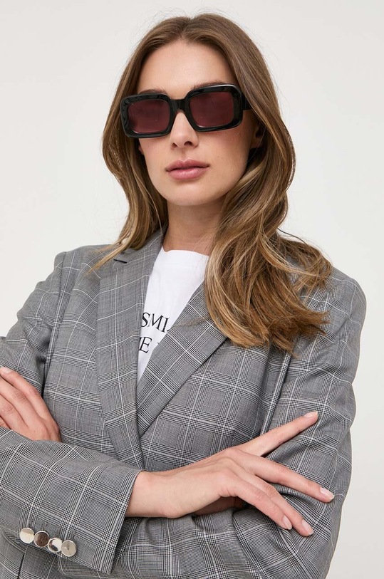 BOSS gyapjú kabát többszínű 50494419