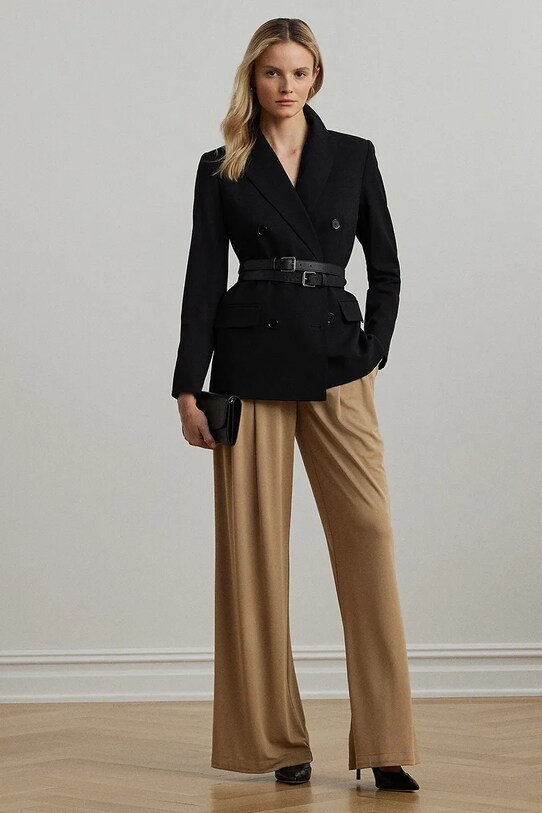 Odzież Lauren Ralph Lauren marynarka wełniana 200911071 czarny