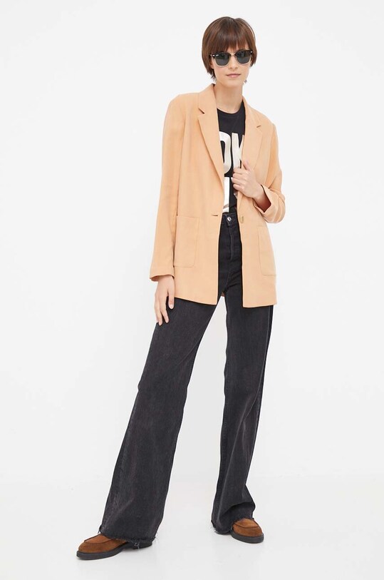 Dkny marynarka P3ECTS95 brązowy AW23