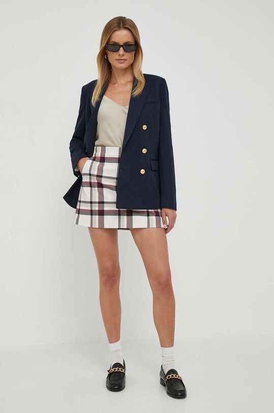 Sako s prímesou vlny Polo Ralph Lauren 211910134 tmavomodrá SS25