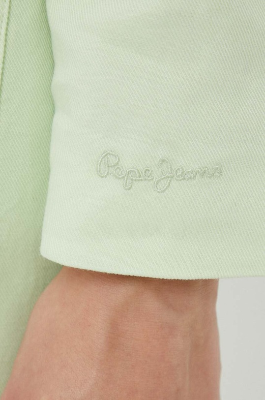 Sako s příměsí lnu Pepe Jeans Mirta PL402236.610 zelená