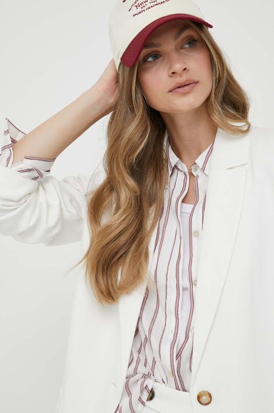 Pepe Jeans marynarka Mirta tkanina biały PL402236.800