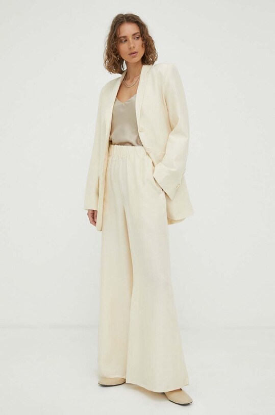 Пиджак с примесью льна By Malene Birger Porter Q71784004 бежевый AW23