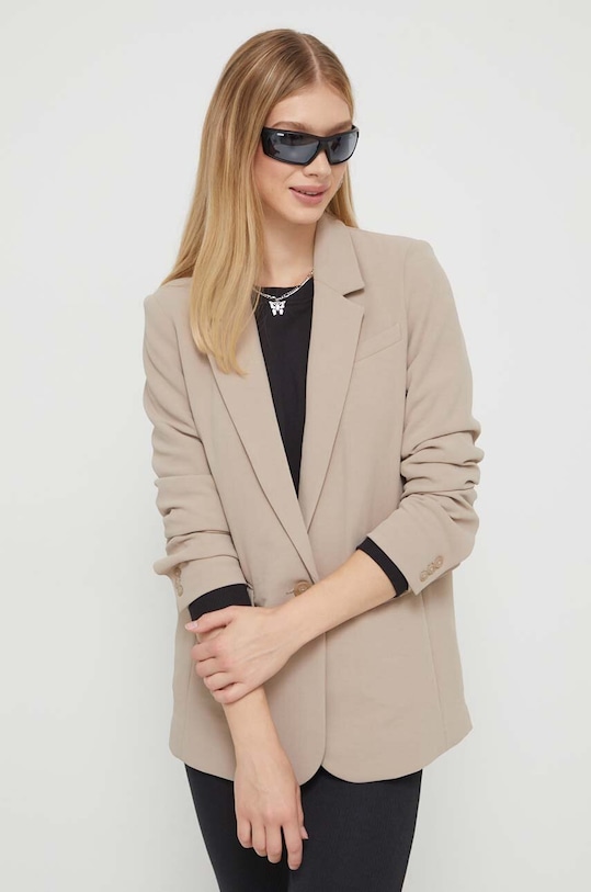 Abercrombie & Fitch marynarka tkanina beżowy KI144.3343.402