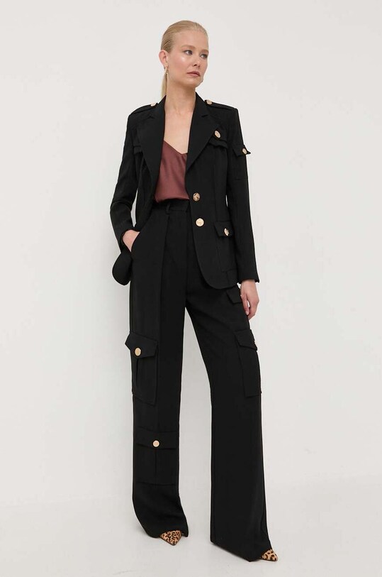Elisabetta Franchi marynarka GI07136E2 czarny AW23