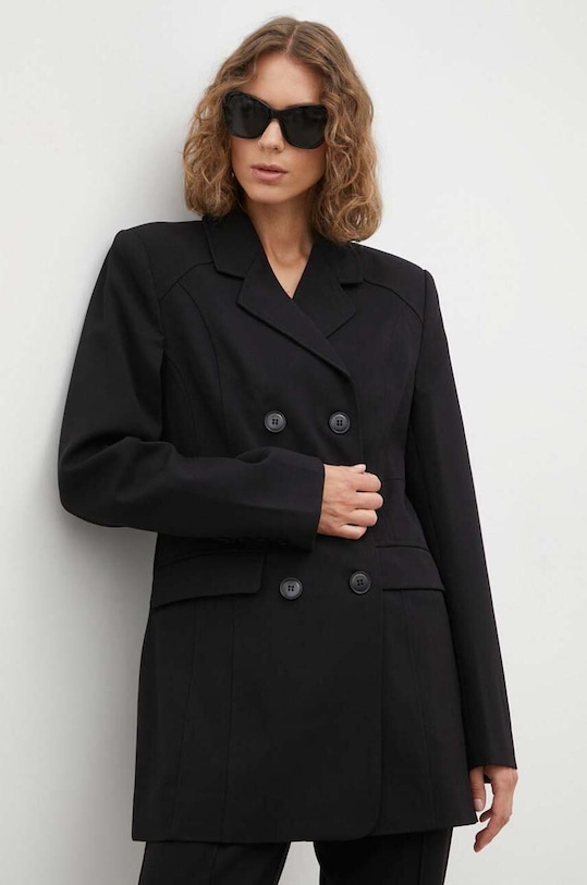 Σακάκι Gestuz Caisa ύφασμα μαύρο 10908148