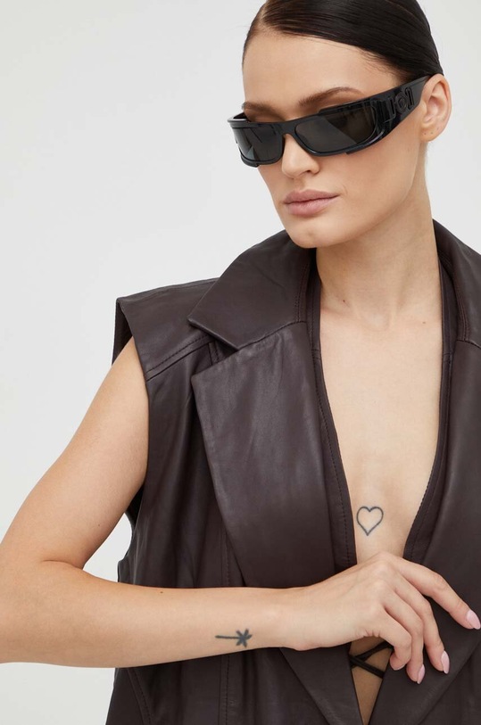 Gestuz bőr mellény 10908176 barna