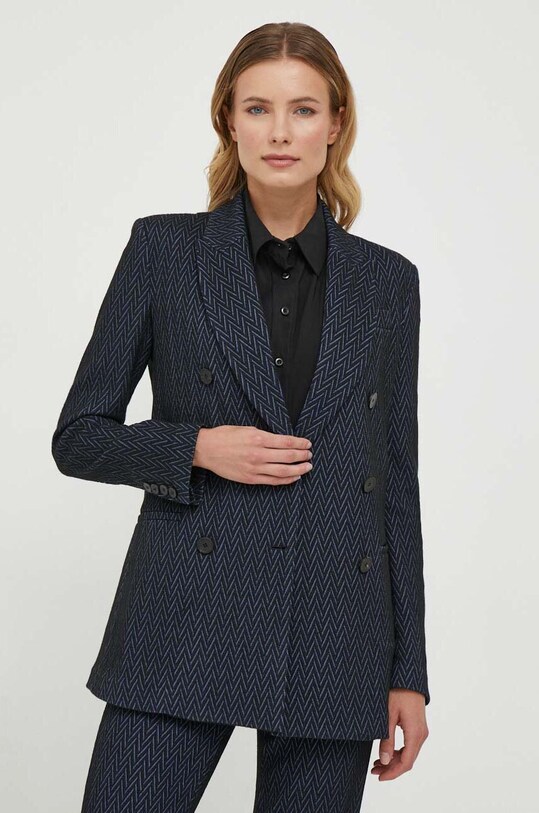 Піджак з домішкою вовни Emporio Armani 6R2G8F.2JGLZ темно-синій AW23