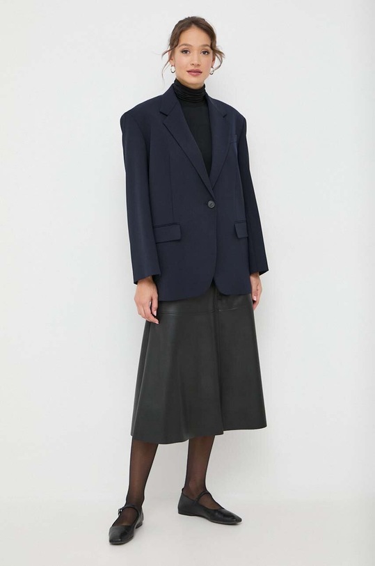 Weekend Max Mara blazer con aggiunta di lana x Kate Phelan 2350460133600 blu navy AW23