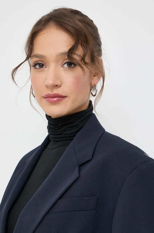 Weekend Max Mara blazer con aggiunta di lana x Kate Phelan blu navy 2350460133600