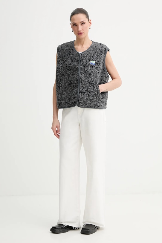 Prsluk American Vintage VESTE AMPLE HOK16BH23 siva AW23