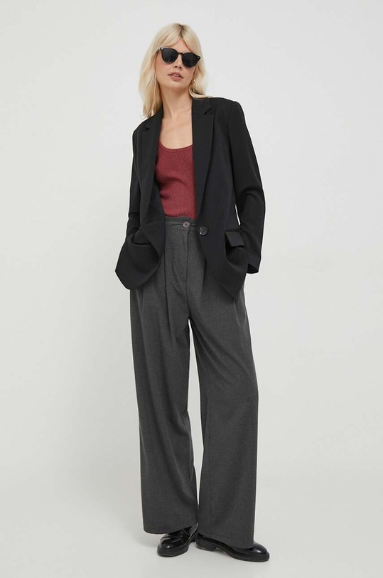 Sisley marynarka 2ZCWLW00M.100 czarny AW23