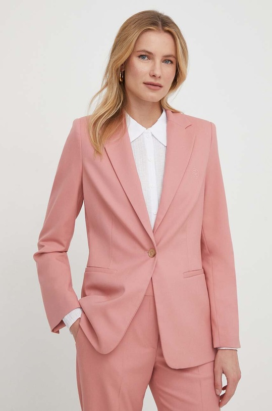 Tommy Hilfiger marynarka aplikacja różowy WW0WW39977