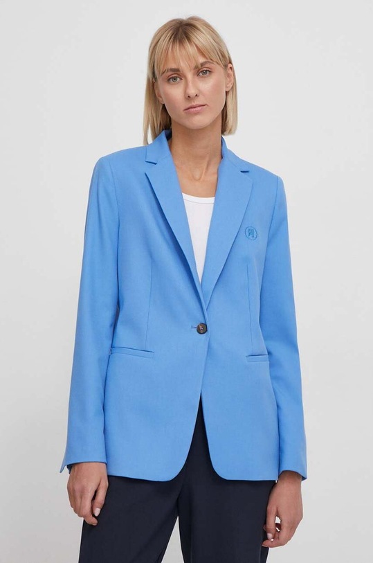 Tommy Hilfiger marynarka aplikacja niebieski WW0WW39977