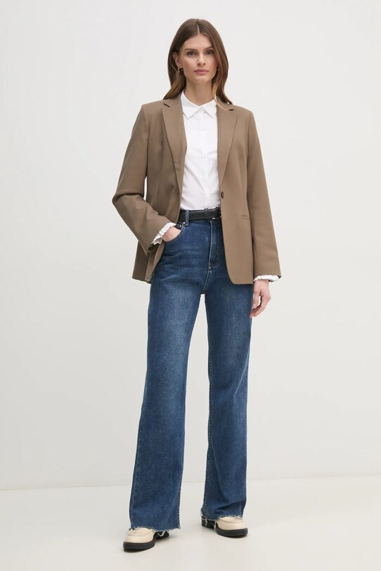 Пиджак Tommy Hilfiger WW0WW39977 коричневый SS25