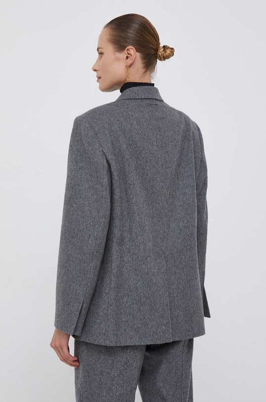 Odzież Calvin Klein marynarka wełniana K20K205961 szary