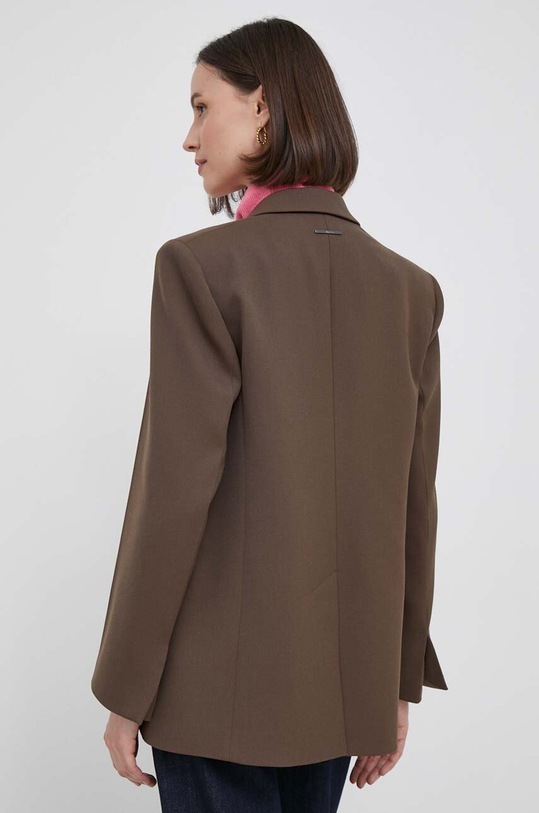 Oblečení Blazer s příměsí vlny Calvin Klein K20K206715 hnědá