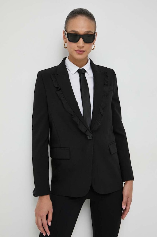 Twinset marynarka tkanina czarny 232TT2040