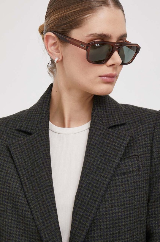 Barbour marynarka wełniana zielony LTA0116