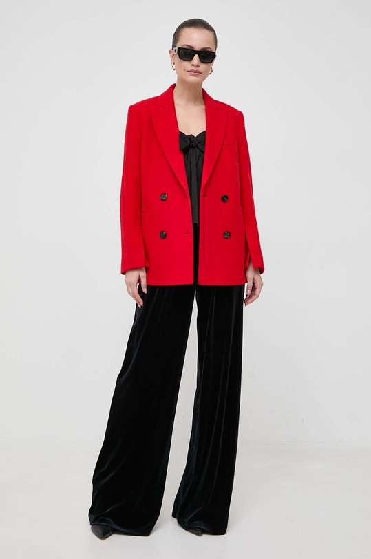 MAX&Co. marynarka wełniana 70441523 czerwony AW23