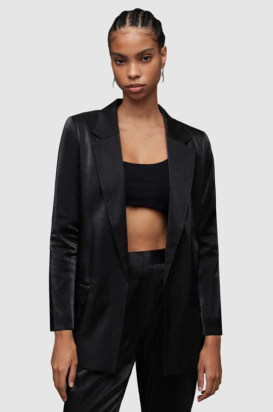 AllSaints marynarka Aleida tkanina czarny WT041Z