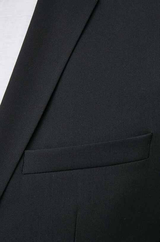 Піджак з домішкою вовни Calvin Klein K10K109551 чорний