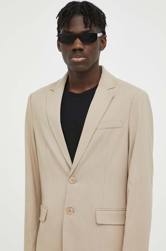 Bruuns Bazaar marynarka Statice Carl blazer beżowy BBM2269