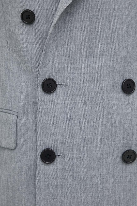 AllSaints marynarka wełniana ANORI BLAZER MJ199Y szary