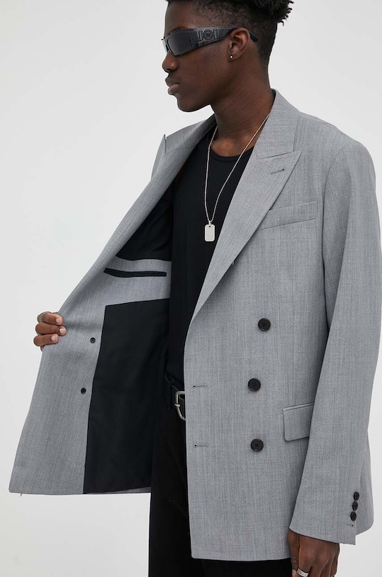 AllSaints marynarka wełniana ANORI BLAZER MJ199Y