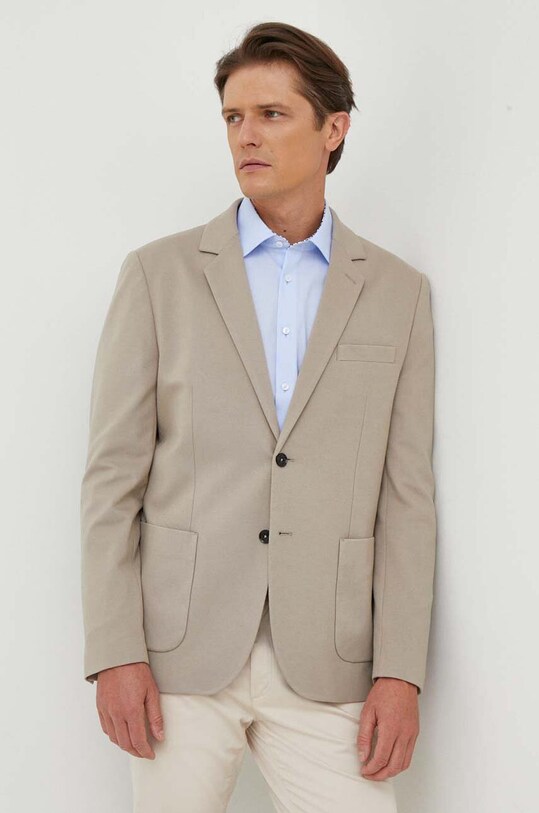 Σακάκι Liu Jo M223P102JERSEYBLAZER γκρί AW23