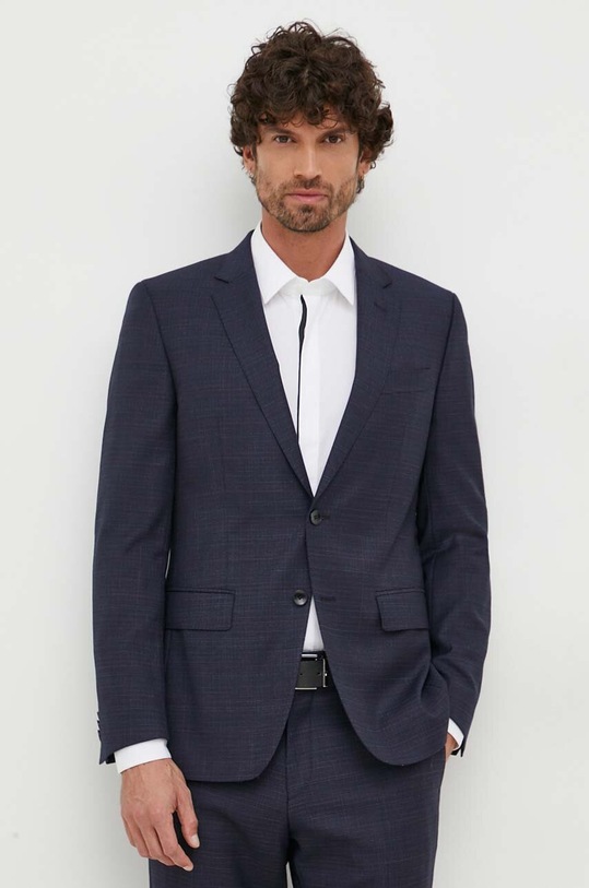 Odzież BOSS garnitur wełniany 50502427 niebieski