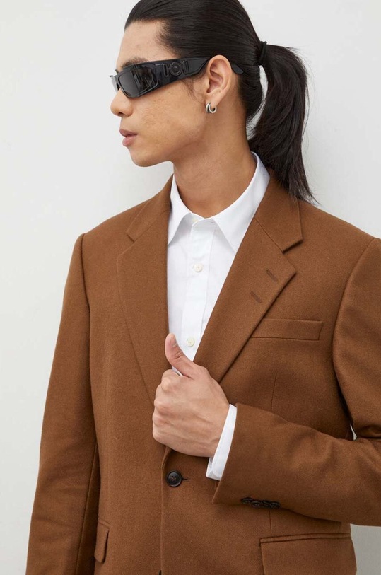 Vlněná bunda Tiger Of Sweden hnědá T71914002