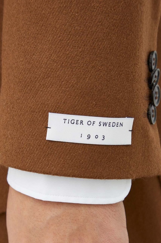 Vlněná bunda Tiger Of Sweden T71914002 hnědá