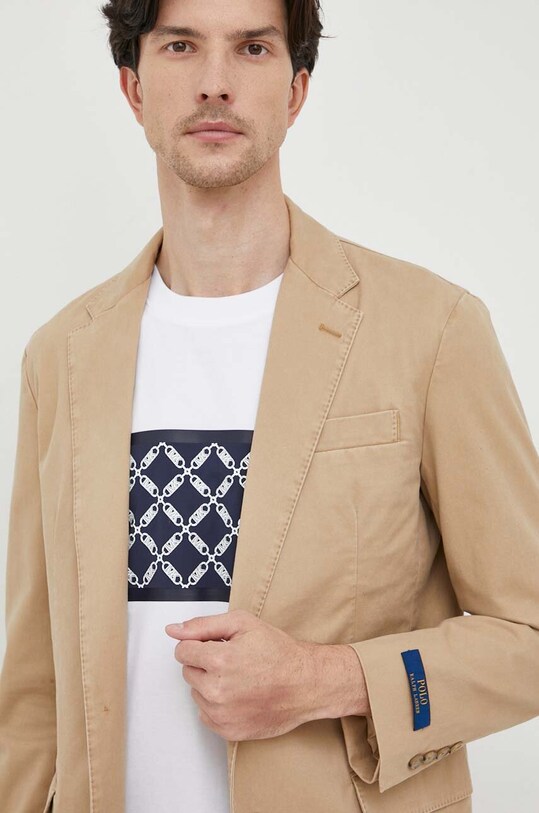 Σακάκι Polo Ralph Lauren κανονικό μπεζ 715911062