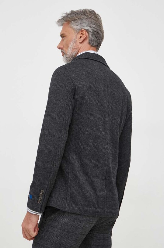 Μπλέιζερ με μίγμα μαλλιού Polo Ralph Lauren 715918427 γκρί AW23