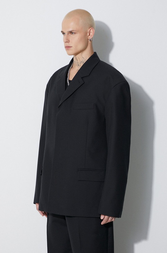 032C giacca in lana nero FW23.W.4100
