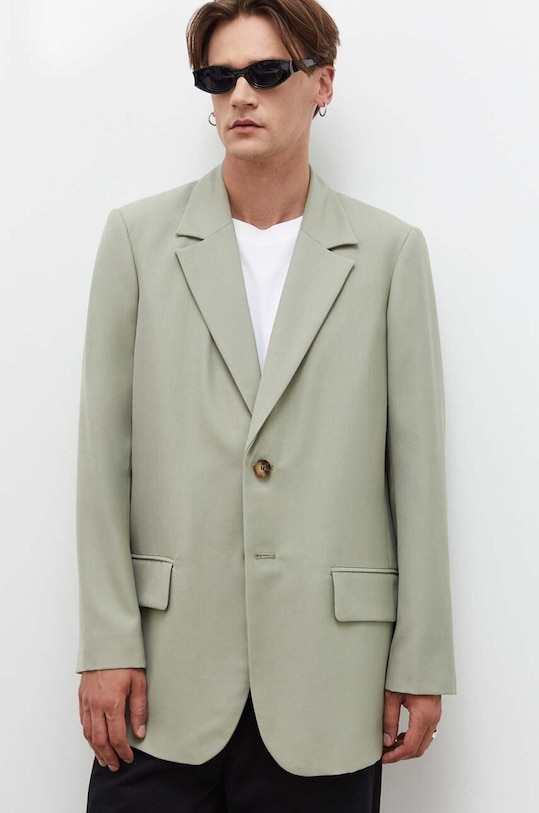 Won Hundred marynarka z domieszką wełny 2607.14199 zielony AW23