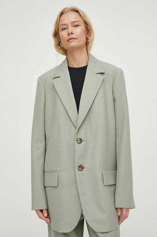 Odzież Won Hundred marynarka z domieszką wełny 2607.14199 zielony