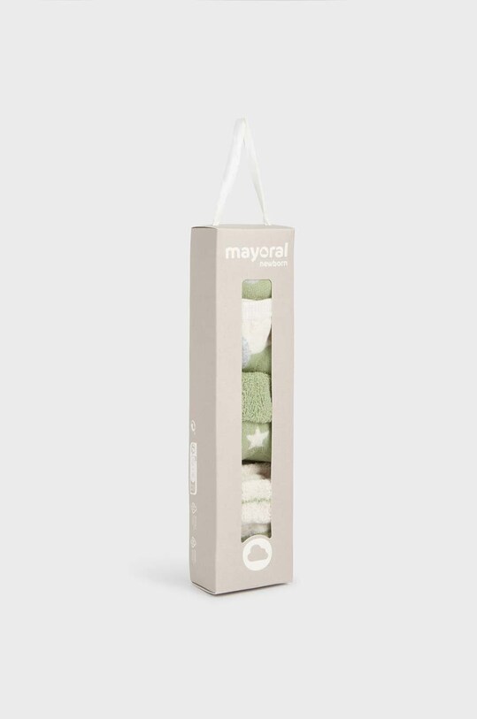 Chlapec Ponožky pre bábätká Mayoral Newborn 4-pak 9653.1C.Newborn.9BYX zelená