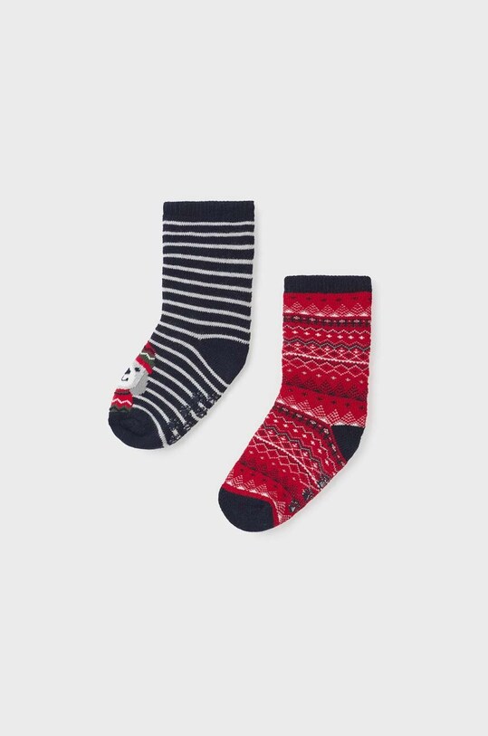 Mayoral skarpetki niemowlęce 2-pack skarpetki długie granatowy 10524.3J.Skarpety