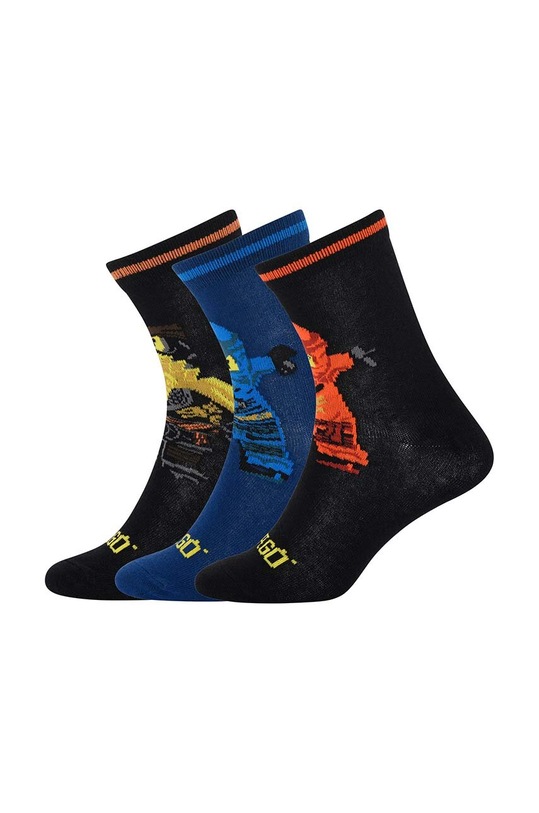 Παιδικές κάλτσες Lego 3-pack ψηλές κάλτσες μαύρο 12011065