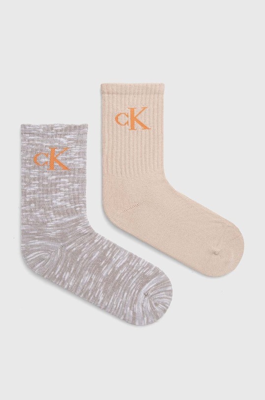 Шкарпетки Calvin Klein Jeans 2-pack довгі шкарпетки сірий 701224134