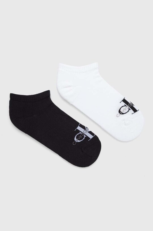 Ponožky Calvin Klein Jeans 2-pak krátke ponožky čierna 701226013