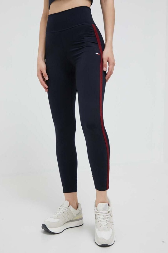 Легінси Tommy Hilfiger з еластаном темно-синій S10S101708