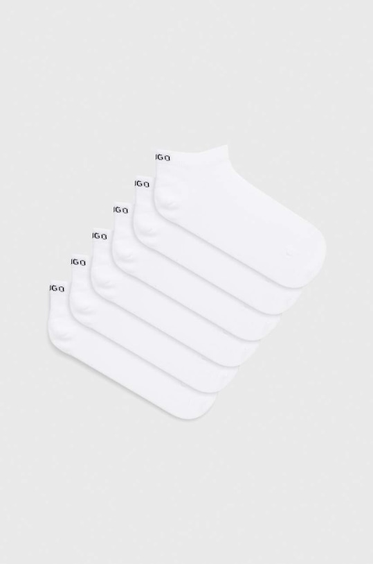 Ponožky HUGO 6-pack krátké ponožky bílá 50483086