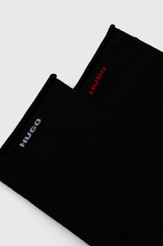 Κάλτσες HUGO 2-pack 50491674 μαύρο AW24