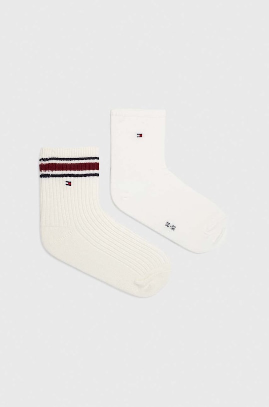 Ponožky Tommy Hilfiger 2-pak jednofarebný biela 701224914