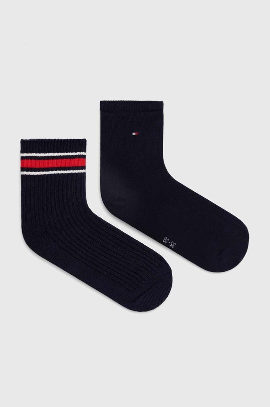 Tommy Hilfiger skarpetki 2-pack wzorzyste granatowy 701224914