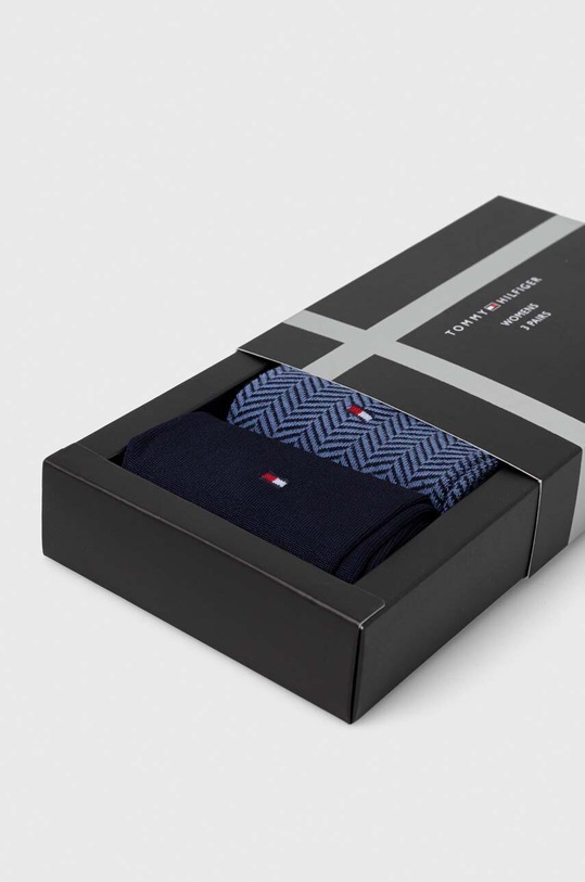 Odzież Tommy Hilfiger skarpetki 3-pack 701224920 granatowy