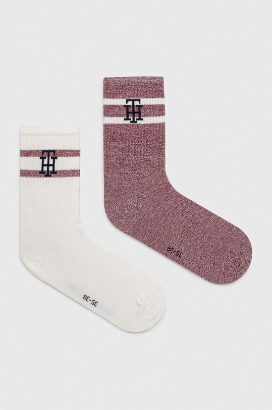 Tommy Hilfiger skarpetki 2-pack skarpetki długie różowy 701225399